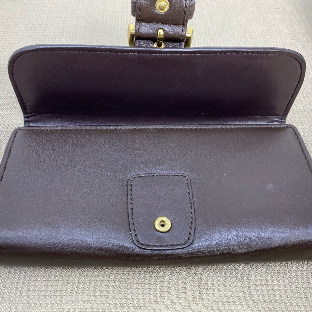 COACH CAMPBELL BROWN LEATHER WALLET - Picture 7 of 11